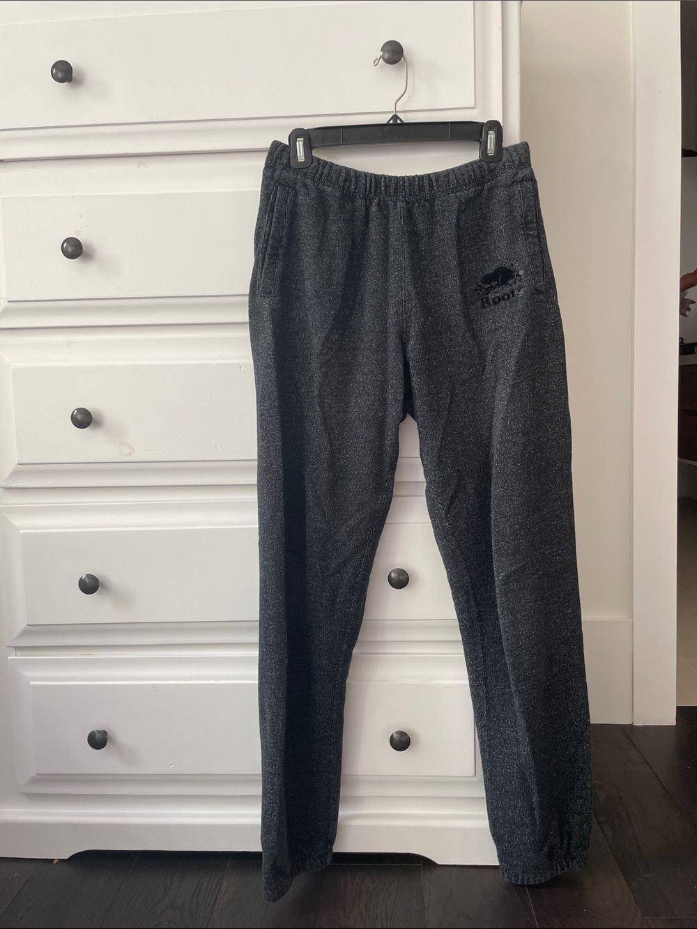 Roots Women's Charcoal Gray Fleece Joggers